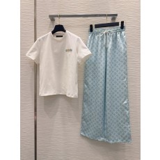 루이비통 모노그람 프린트 티셔츠 세트 001-183452