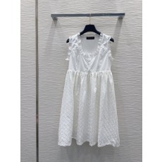 커스텀 자카드 컷오프 민소매 원피스 001-183493