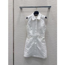 커스텀 자카드 컷팅 조끼 원피스 001-183494