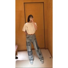 루이비통 빈티지 워싱 패치워크 데님 팬츠 001-183519