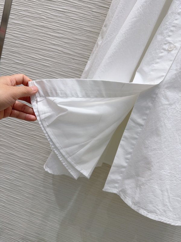 루이비통 신상 화이트 셔츠 원피스 001-183521