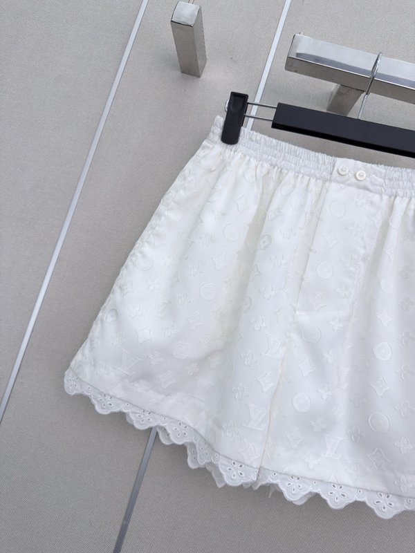 루이비통 자카드 레터링 밴딩 쇼츠 001-183532