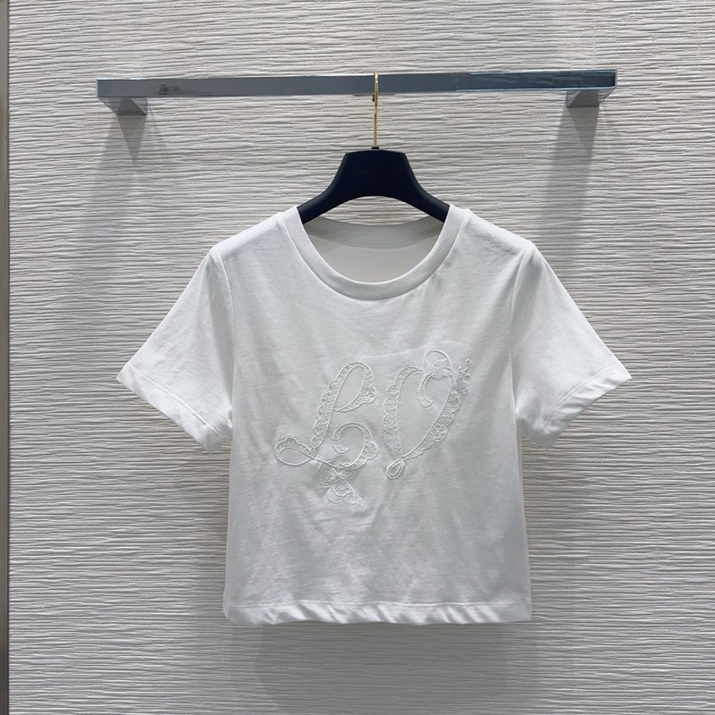 루이비통 여성 심플 숏 티셔츠 001-183535