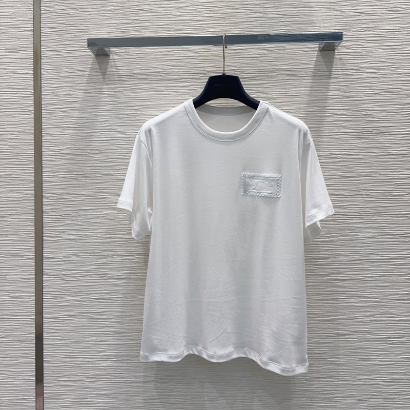 루이비통 여성 심플 루즈핏 반팔 티셔츠 001-183536