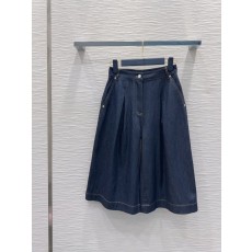 루이비통 데님 미디엄 팬츠 여성용 001-183560