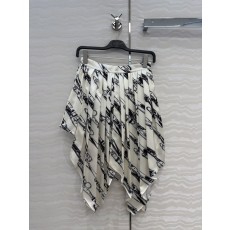 루이비통 클래식 프린트 언밸런스 스커트 001-183616