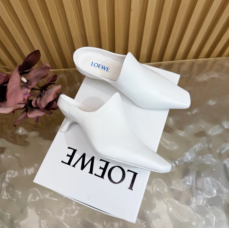 로에베 뉴발 뮬 힐 슬리퍼 001-183634
