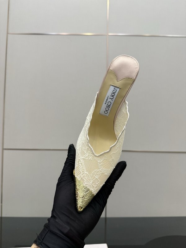 지미추 레이스 메탈 토 하이힐 샌들 001-183676
