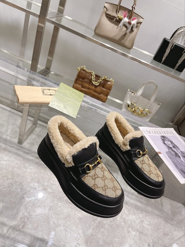 구찌 울 블렌드 말비트 로퍼 스노우 부츠 001-183780