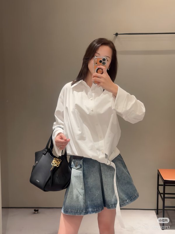 로에베 신제품 비대칭 디자인 셔츠 001-183872