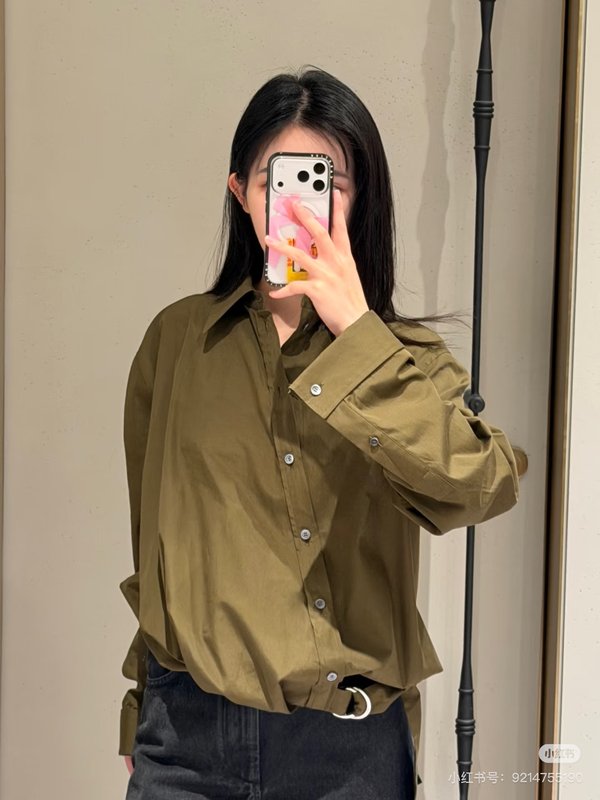 로에베 비대칭 디자인 루즈핏 셔츠 001-183873