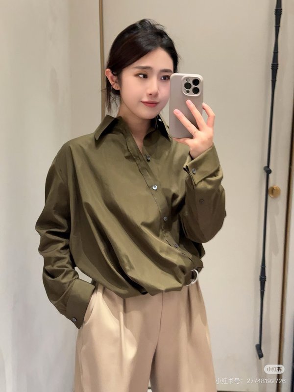 로에베 비대칭 디자인 루즈핏 셔츠 001-183873