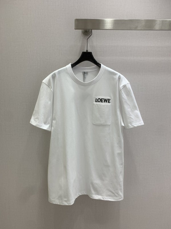 Loew 레터 포켓 반팔 티셔츠 001-183891