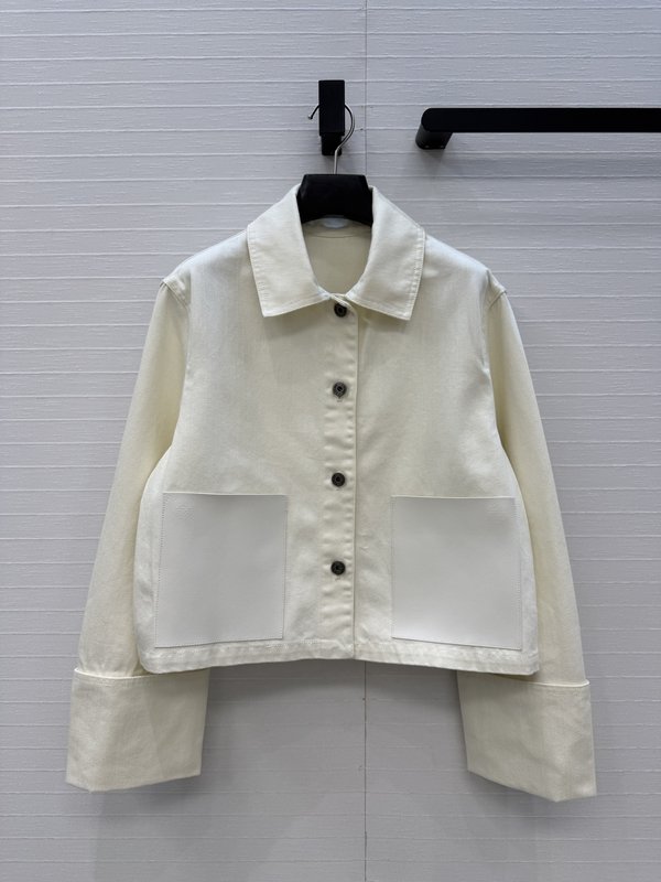 Loew 데님 롤업 소매 자켓 아우터 001-183892