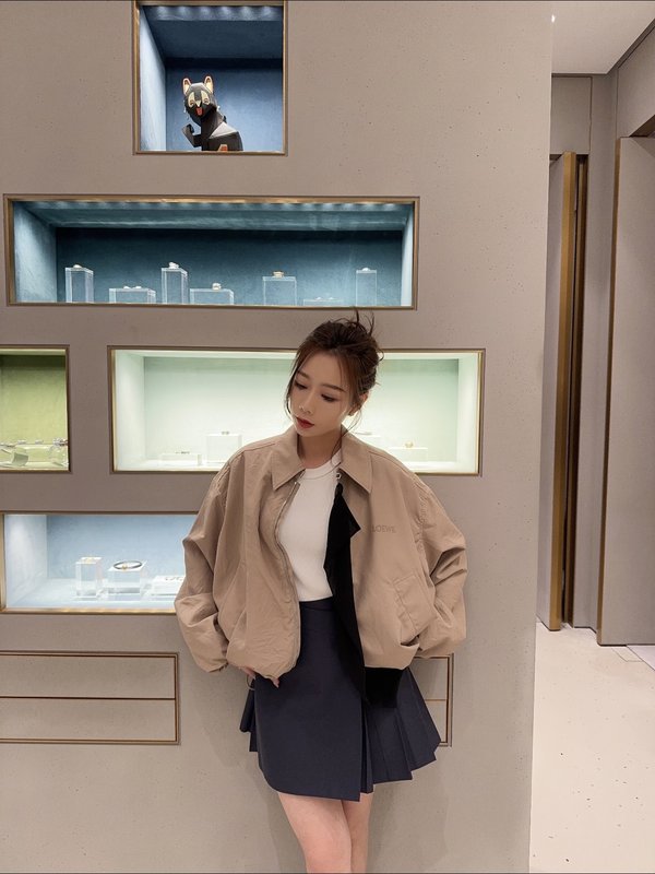 로에베 스플라이스 카키 재킷 001-183895