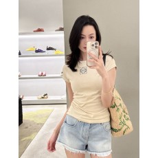 로에베 슬림핏 라운드넥 로고 티셔츠 001-183897