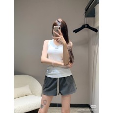 로에베 로고 자수 립스트레치 면 조끼 001-183941
