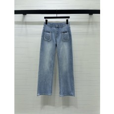 로에베 자수 포켓 스트레이트 데님 팬츠 001-183950