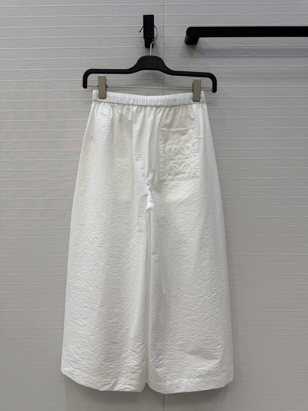 로에베 로고 패치 자수 캐주얼 팬츠 001-183969