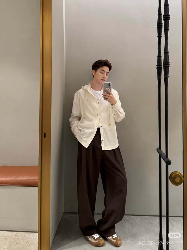 로에베 썸머 한정판 루즈핏 리넨 셔츠 001-183977