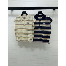 로에베 칼라 스트라이프 니트 조끼 001-183985