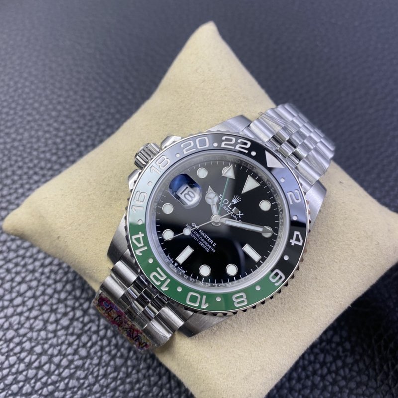 롤렉스 GMT 마스터 II 레프티 스틸 워치 001-184166
