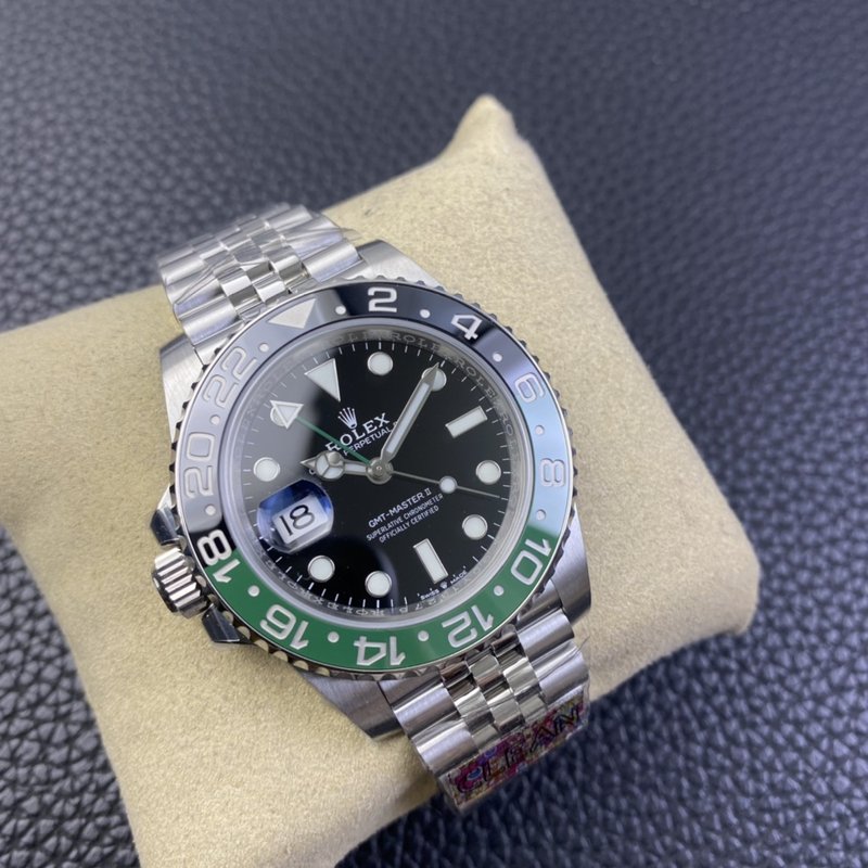 롤렉스 GMT 마스터 II 레프티 스틸 워치 001-184166