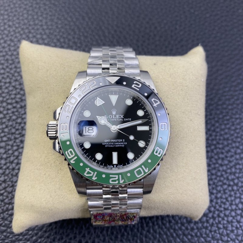 롤렉스 GMT 마스터 II 레프티 스틸 워치 001-184166