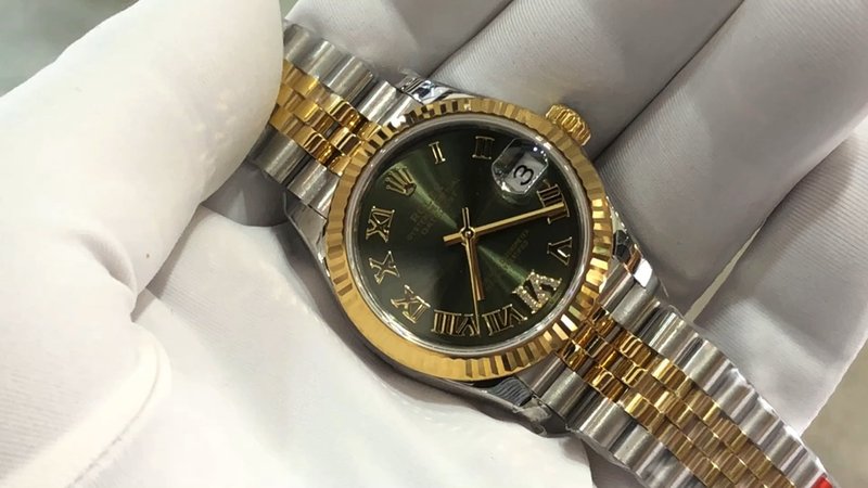 롤렉스 데이트저스트 31mm 여성 오토매틱 시계 001-184284