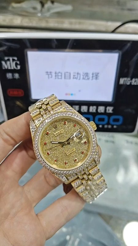 럭셔리 풀 다이아몬드 롤렉스 시계 001-184324