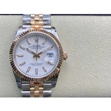 롤렉스 데이트저스트 골드 도금 중성 시계 36mm 001-184492