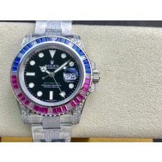 롤렉스 GMT 마스터 II 풀 다이아몬드 럭셔리 워치 001-184561