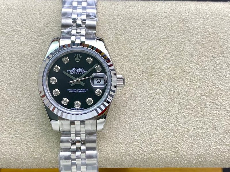 롤렉스 오이스터 퍼페추얼 31mm 여성 오토매틱 시계 001-185157