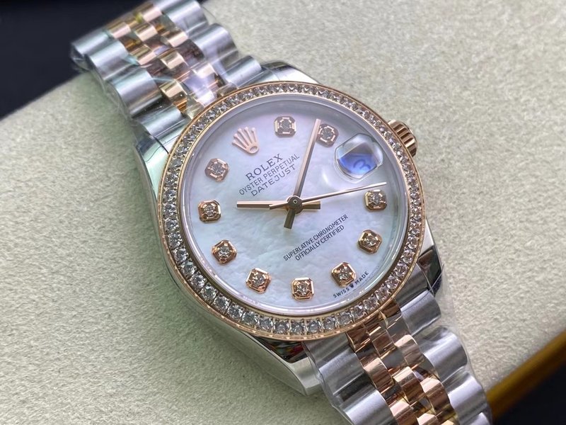롤렉스 여성 오이스터 퍼페추얼 데이트저스트 시계 001-185223