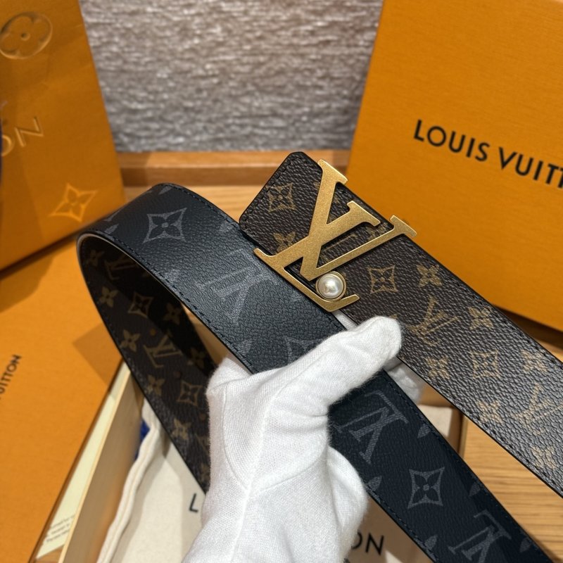 LV 이니셜 펄 양면 벨트 001-185269