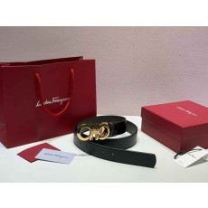 페라가모 블랙 골드 버클 벨트 001-185270