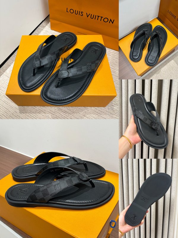 LV 남성 클래식 엠보슬리퍼 001-185368