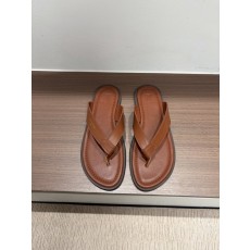 LV 남성 L 각인 가죽 슬리퍼 001-185369
