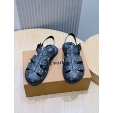 LV 스타일 남성 소가죽 샌들 최고 품질 001-185391