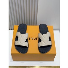 LV 오아시스 데님 가죽 남성 샌들 001-185469