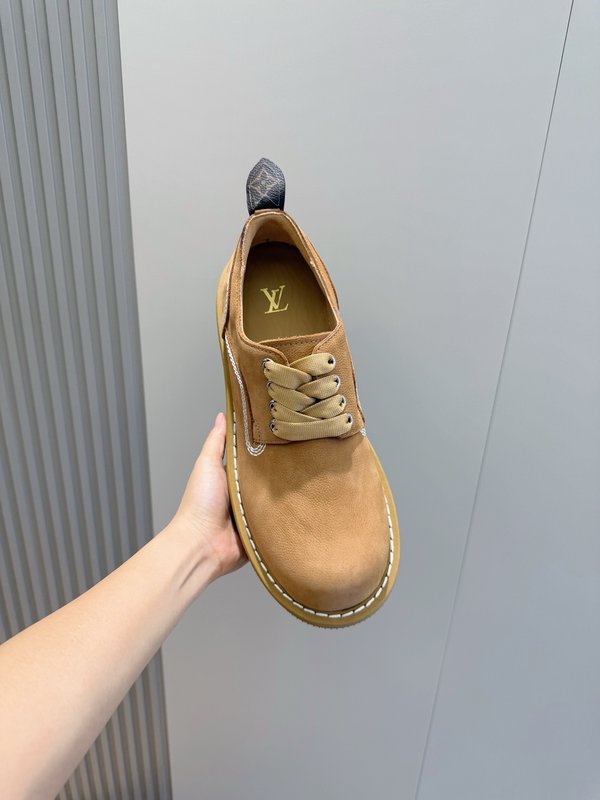 LV 체커 남성 스웨이드 앵클 부츠 001-185536