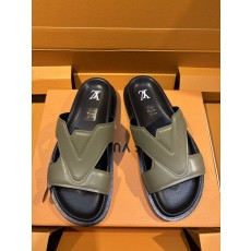 LV 오아시스 샌들 남성 여름 패션 슬리퍼 001-185646