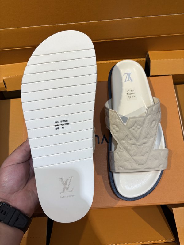 LV 오아시스 샌들 소가죽 5D 프린팅 여름 편안함 001-185697