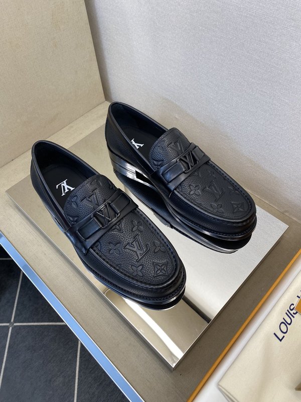LV 스타일 클래식 가죽 바닥 로퍼 001-185851