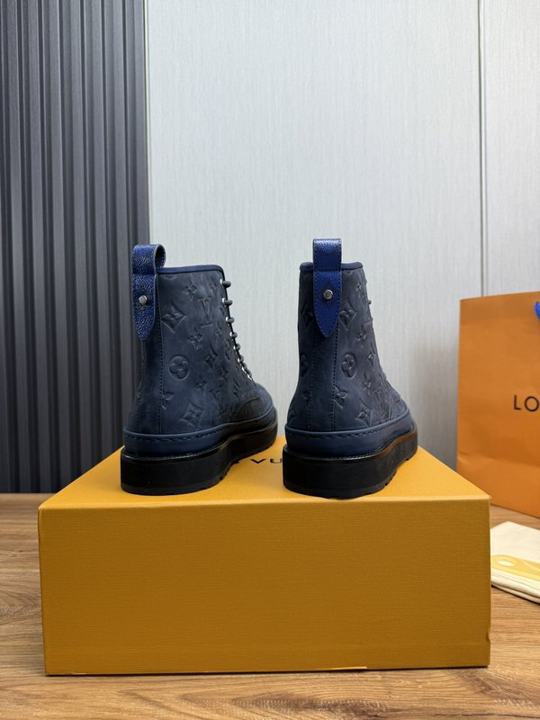 LV 가을 겨울 소가죽 남성 앵클 부츠 001-185860