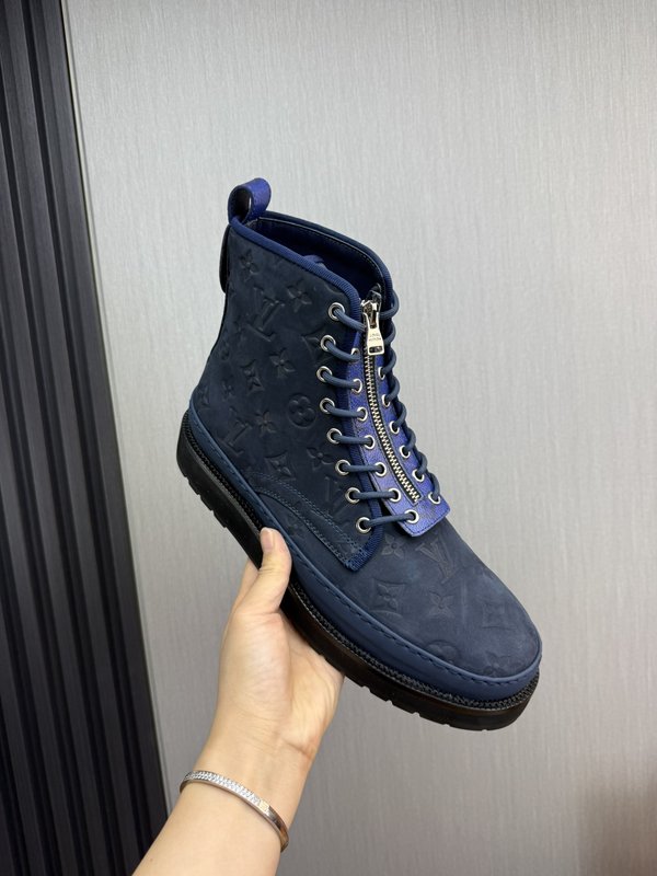 LV 가을 겨울 소가죽 남성 앵클 부츠 001-185860