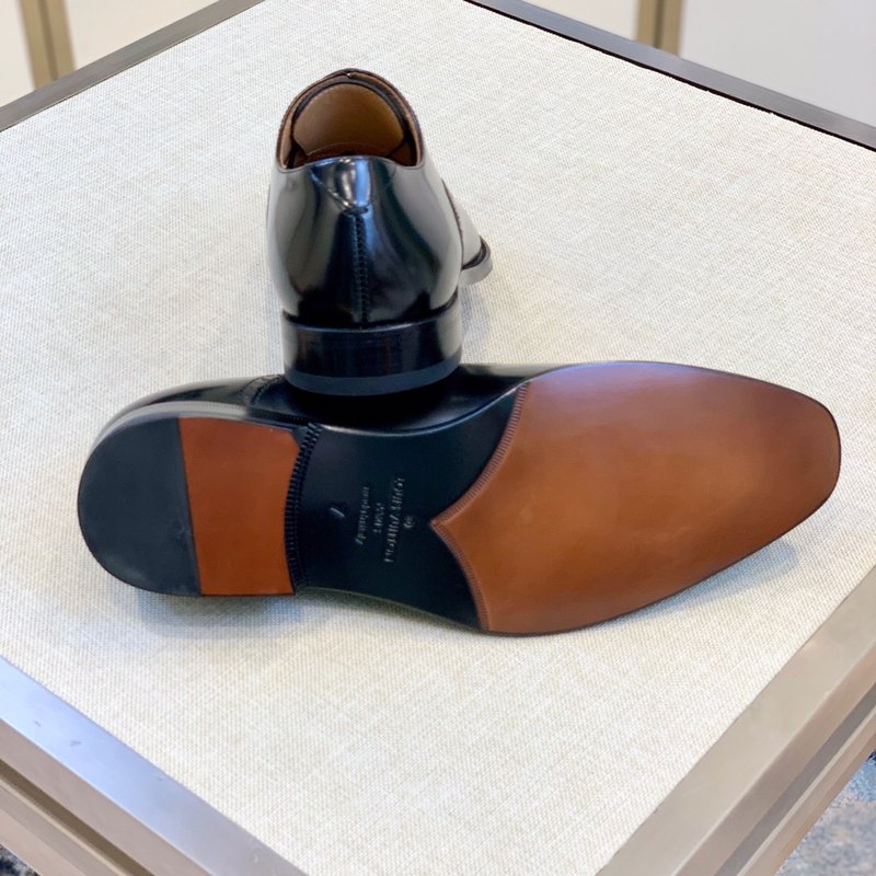 LV 오리지널 남성 클래식 라운드 토 정장 구두 001-185868