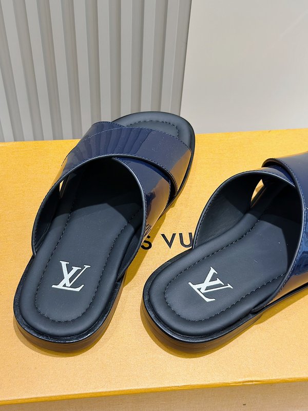 LV 스타일 소牛皮 남성 샌들 천연 가죽 아웃솔 001-185871