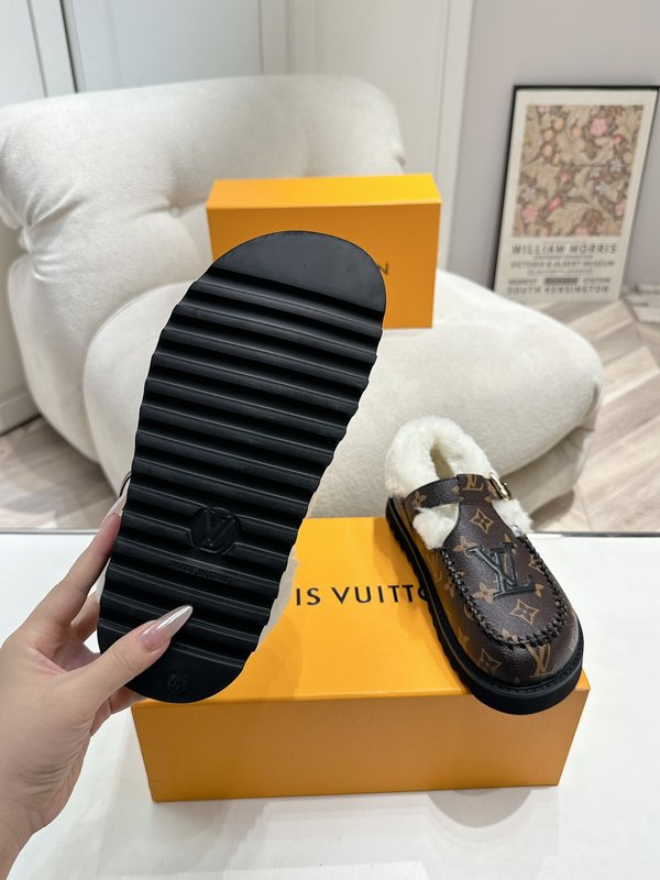 LV 루이비통秋冬 퍼 슬리퍼 001-185874