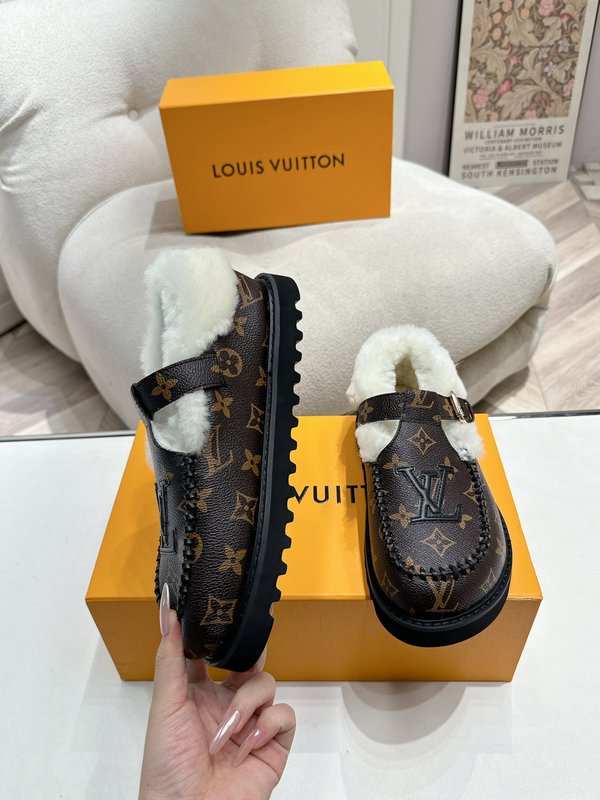 LV 루이비통秋冬 퍼 슬리퍼 001-185874